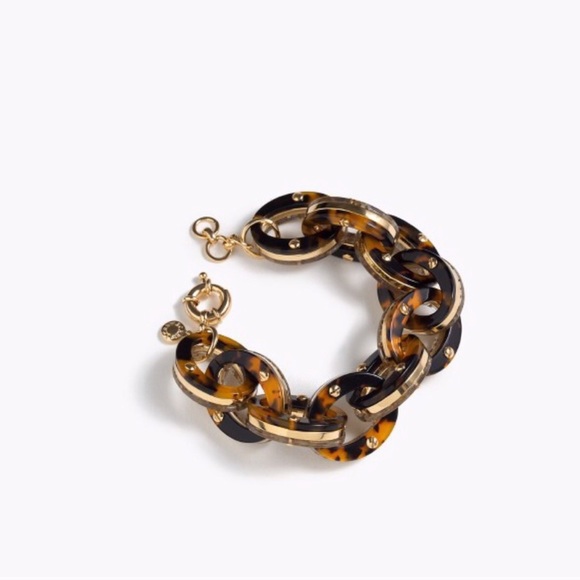 J. Crew Jewelry - J. Crew Glittery Tortoise Link Bracelet